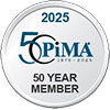 2025 PiMA 50 year member badge